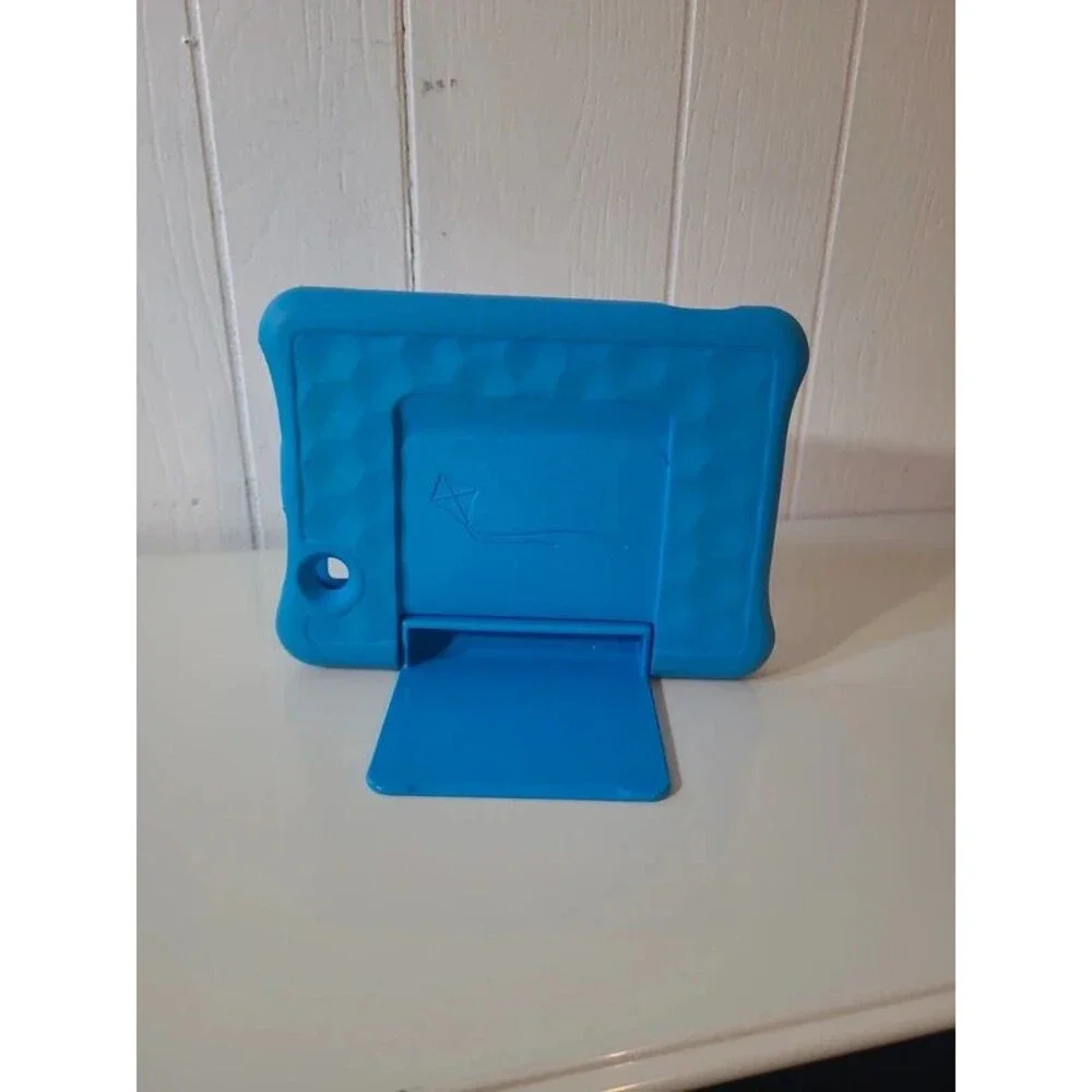 Case Only - Amazon Fire 7 Tablet Blue Teal Boys Kids Childproof Padded w/ Stand